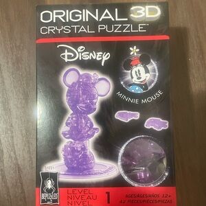 Disney Minnie Mouse Original 3D Crystal Puzzle - Purple